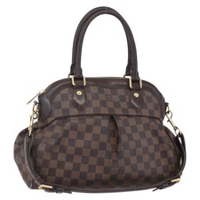Borsa a mano Louis Vuitton Damier Ebene Trevi GM 2 vie N51998 LV originale BA7932