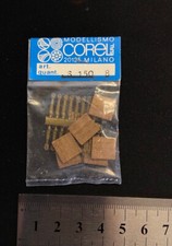 Kit 8 Portelloni Portelli cannoni modellismo navale noce con cerniere  10x11 mm