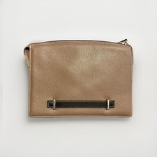 DELL'GA CARTELLA  DA LAVORO ARTIGIANALE PELLE MARRONE CHIARO