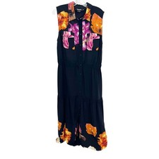 Desigual Black Floral Button