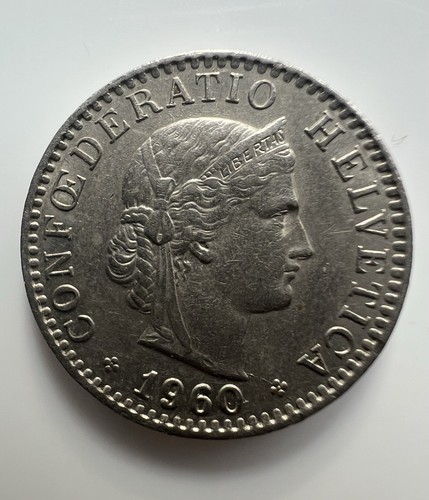 Moneta svizzera 1960 - moneta,