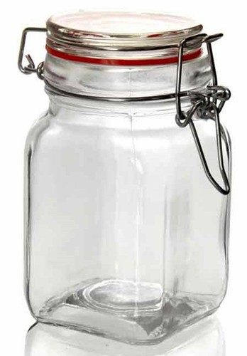 Barattolo vetro 220ml tappo - vetro,