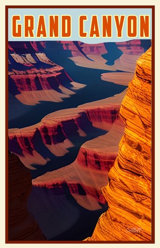 Poster viaggio grand - grand, canyon