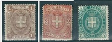 1889 1896 STEMMA SABAUDO  LOTTO 3 BOLLI NUOVI