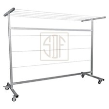 Stendino con Ruote da Esterno - Stendibiancheria per Giardino Veranda Balcone