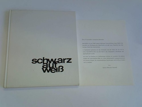 Schwarz auf weiß jahre - schwarz,