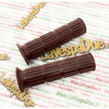 Coppia manopole marroni per VESPA 80 125 150 200 SPRINT TS RALLY PX PE r.o. 1419