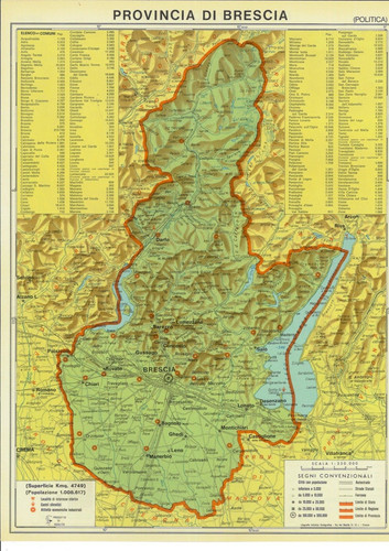 Provincia brescia cartina - di,