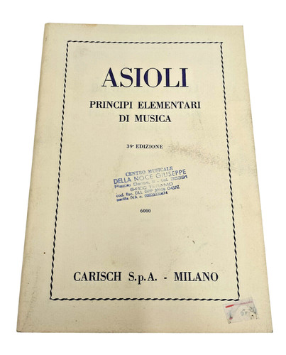 Bonifazio asioli principi - asioli,
