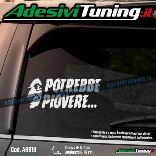 Adesivo igor potrebbe piovere - potrebbe,