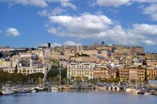 Poster Manifesto Locandina Sardegna Cagliari Panorama Arredo Ristorante Ufficio