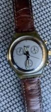 SWATCH CHRONO 1991 GOLD FINGER