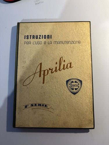 Lancia aprilia manuale - aprilia,