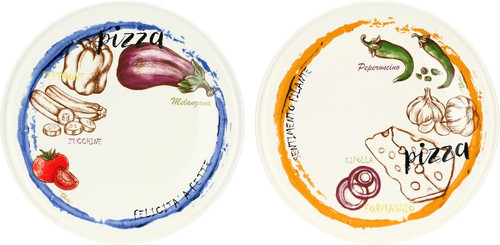Set piatti pizza acqua - -,