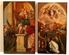 COPPIA DI OLII SU TAVOLA 1828