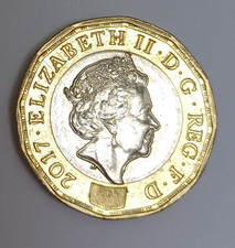 Moneta 1 Sterlina 2017 Errore