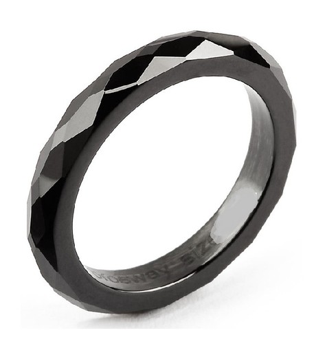 Anello ceramica nera - ceramica,
