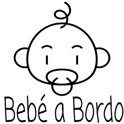 Adesivo bebè bordo - adesivo, sticker