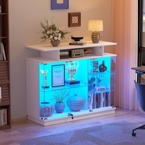 Vetrina vetro con led - con,