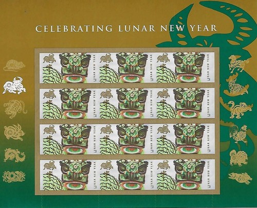 Francobollo lunar new year - us,