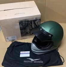 Casco Moto Guzzi Adventure Vintage Helmet - Verde Opaco - Taglia XS