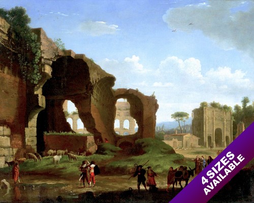 Antiche rovine romane tempio - rovine,