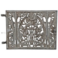 Porta Forno Antico Aletta Ventilazione Vecchio Ghisa Liberty Floreale 22x29cm