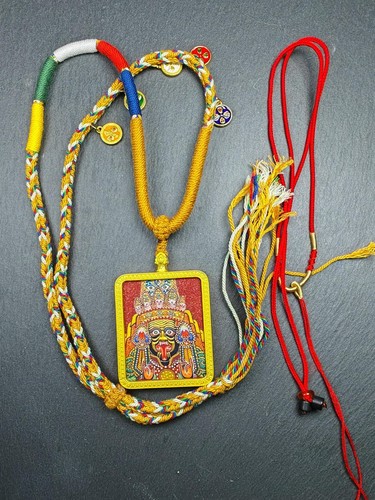 Amuleto drashi lhamo dipinto - amuleto,