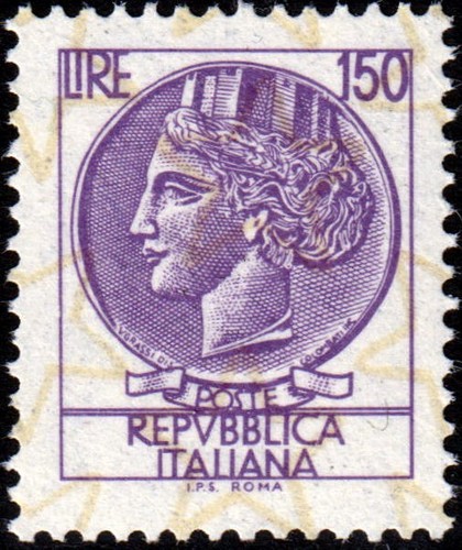 1977 lire 150 - -, "siracusana"