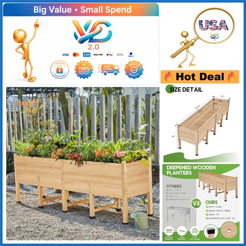 Letto giardino rialzato 7x2 - giardino,