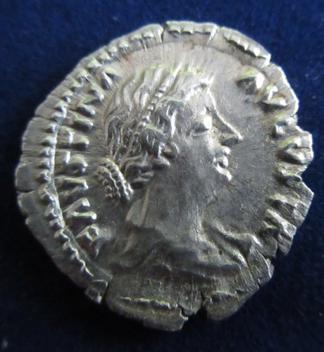 Faustina denario argento - in,
