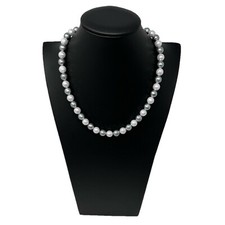 Collana Girocollo Perle 10mm Donna Modello Classico Elegante Doppio Colore 