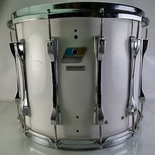 Ludwig 12x15" rullante da marcia/tamburo Tom bianco corteccia avvolgente vintage anni 80 blu/oliva B/O