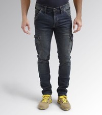 Diadora Utility Stone Cargo Pantaloni da Lavoro Jeans Elasticizzato Multitasche