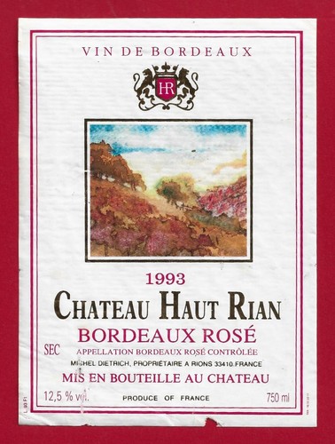 Etiquette bordeaux - 88/78,