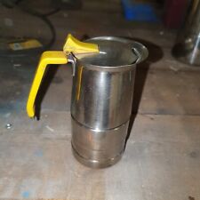 vecchia MACCHINA' CAFFE' CAFFETTIERA coffee maker design GIALLA