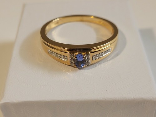 Anello tanzanite zirconi - tanzanite, e