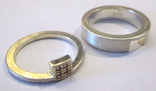 Set anello incastro argento - incastro,