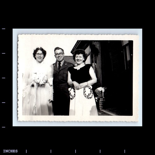 Foto epoca uomo donna sposa - d'epoca,