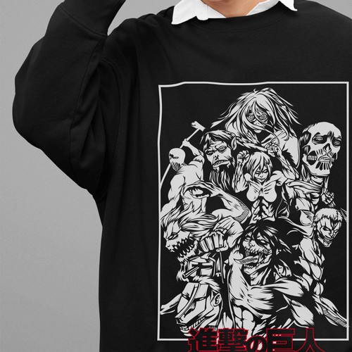 Felpa attack titan - felpa,