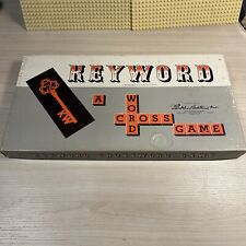 Vintage 1953 Keyword Board Game By Parker Brothers Crossword/Scrabble *COMPLETE*