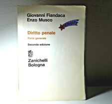 DIRITTO PENALE PARTE GENERALE SECONDA EDIZIONE DI FIANDACA MUSCO LIBRO - (93)