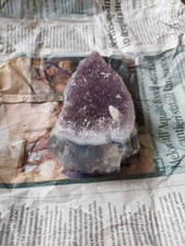  GEODE di AMETISTA VIOLA Brasile con QUARZO 400g