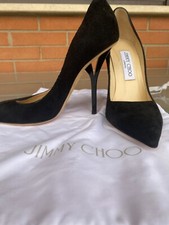 Décolleté nere eleganti camoscio Jimmy Choo nuove 37