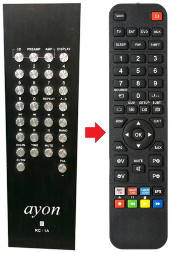 Telecomando adatto per ayon - telecomando,