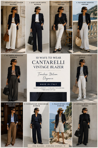 Blazer cantarelli lana vergine - lana,