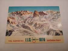 Campionati Mondo Sci Alpino Val Gardena 1970 cartolina Dolomiti Bolzano a1