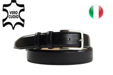 Cintura elegante uomo in cuoio 100% made in italy. Alta qualità