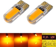 Coppia Luci Led Lampadine T10 COB Bianco Caldo Freccia Posizione Targa