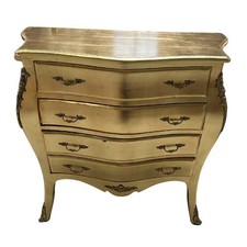 Barocco Cassettiera Oro Wäschekommode Antico Comodino IN Legno